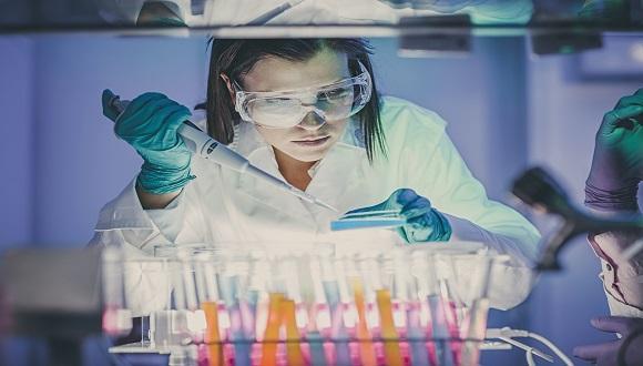 female scientist lab research