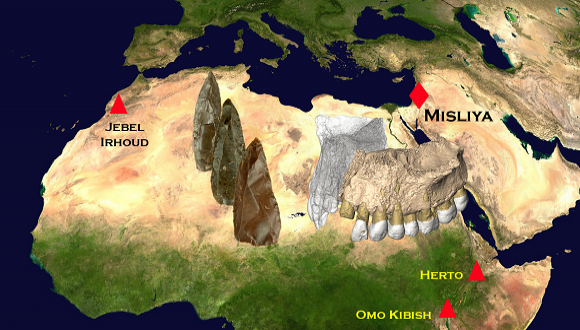 Map of prehistoric Misliya Cave