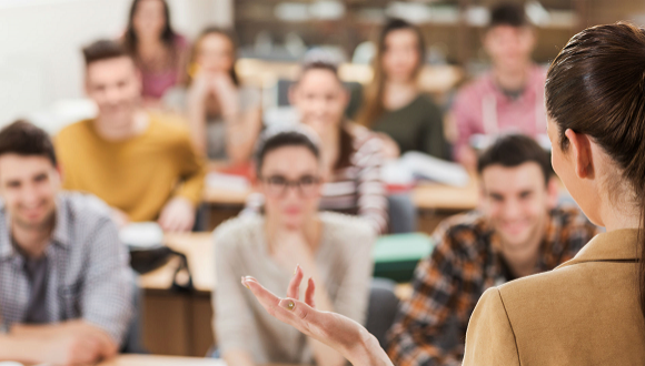 faculty and students in classroom setting